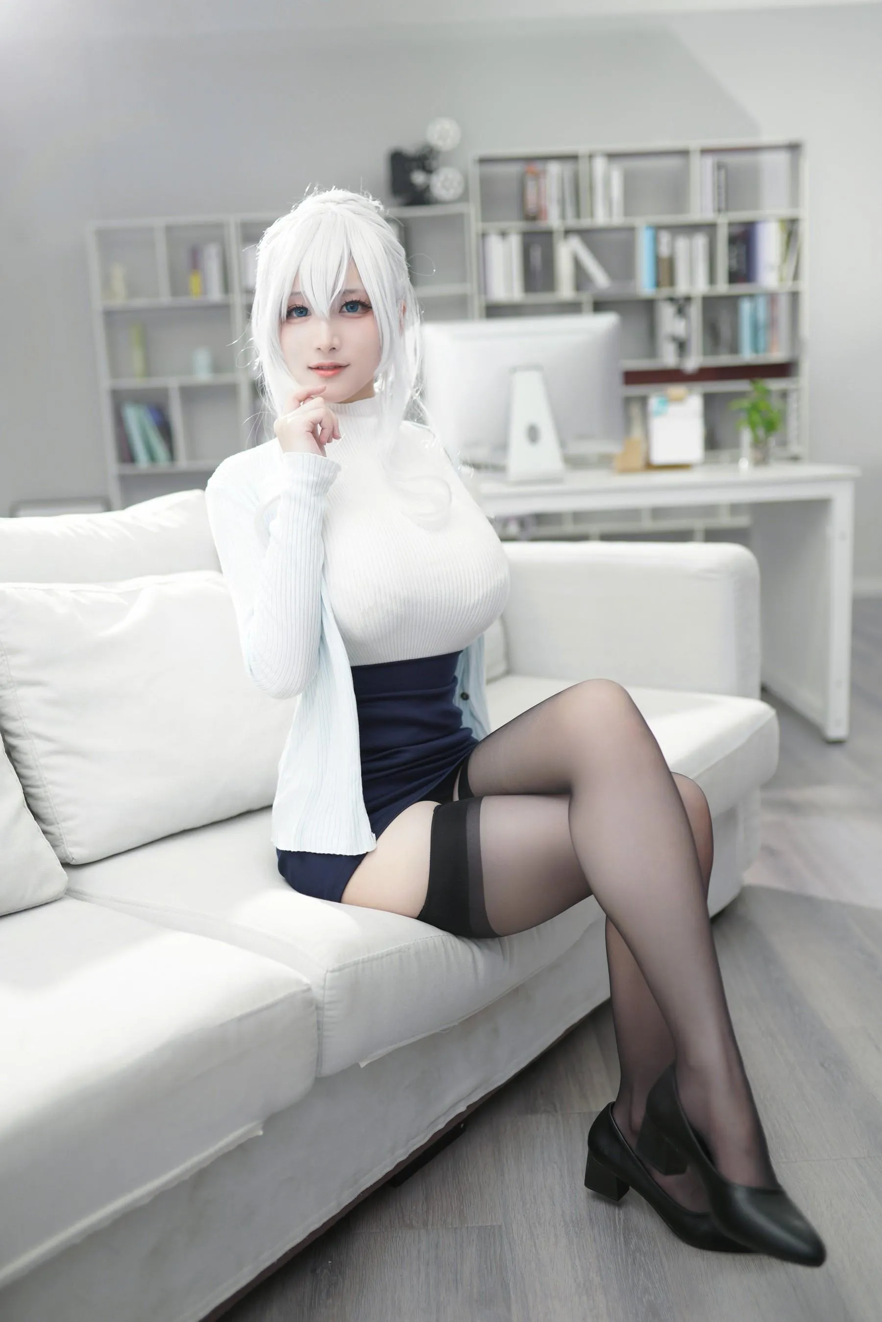 幼愛youmeko – NO.06 未亡人雪女cos [71P]插图9